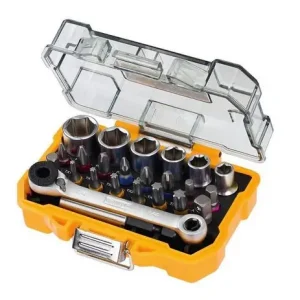 DeWalt DT71516-QZ Sada bitů a hlavic s ráčnou 24 ks - Vysoká kvalita